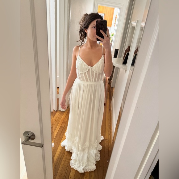 V. Chapman Carnen Corset Ruffled Dress - Picture 11 of 11